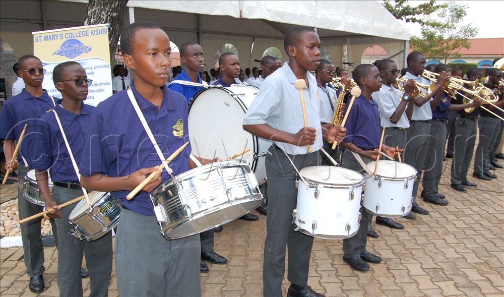 The brass ensemble of SMACK in action during a recent school function.