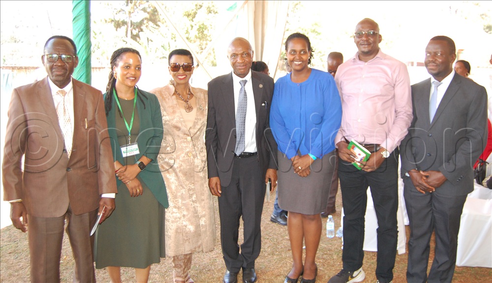 Hon. Anifa Kawooya (third-left) shares a moment with some of the beneficiaries and stakeholders of Serenity Centre during the deaddiction facility's silver jubilee celebration at Kabulamuliro, Bwebajja (on Entebbe road), in Wakiso district on August 27, 2026.