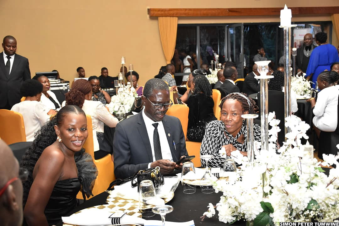 Rotarian and Vision Group Deputy Editor-in-Chief, Felix Osike (C), is in attendance