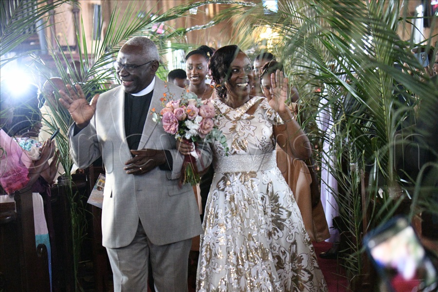 The 40th wedding anniversary of Canon Rev Dr John Ssenyonyi and Canon Dr Ruth Ssenyonyi at Namirembe Cathedral on Sunday, 13 April. (All Photos by Maria Wamala)