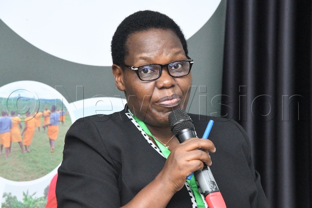 Juliet Muzoora, Commissioner of secondary education and sports representing the Permanent secretary. (Credit: Mpalanyi Ssentongo)