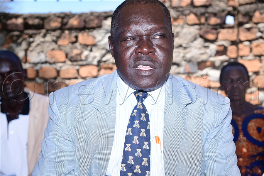 Ignatius Apuda Loyola of FDC addressing the media after nomination for Ngaiam County MP seat.