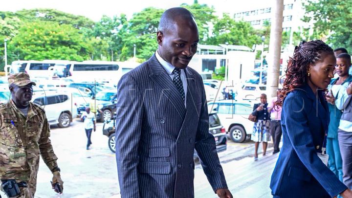 Minister of Works and Transport, Hon. Byamukama Fred.