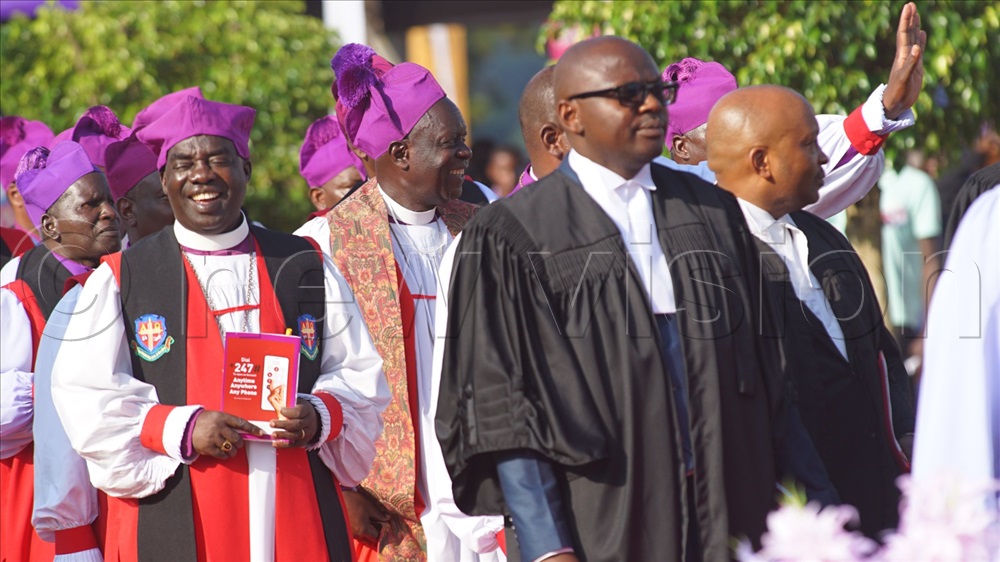 The clergies arriving for the function.
