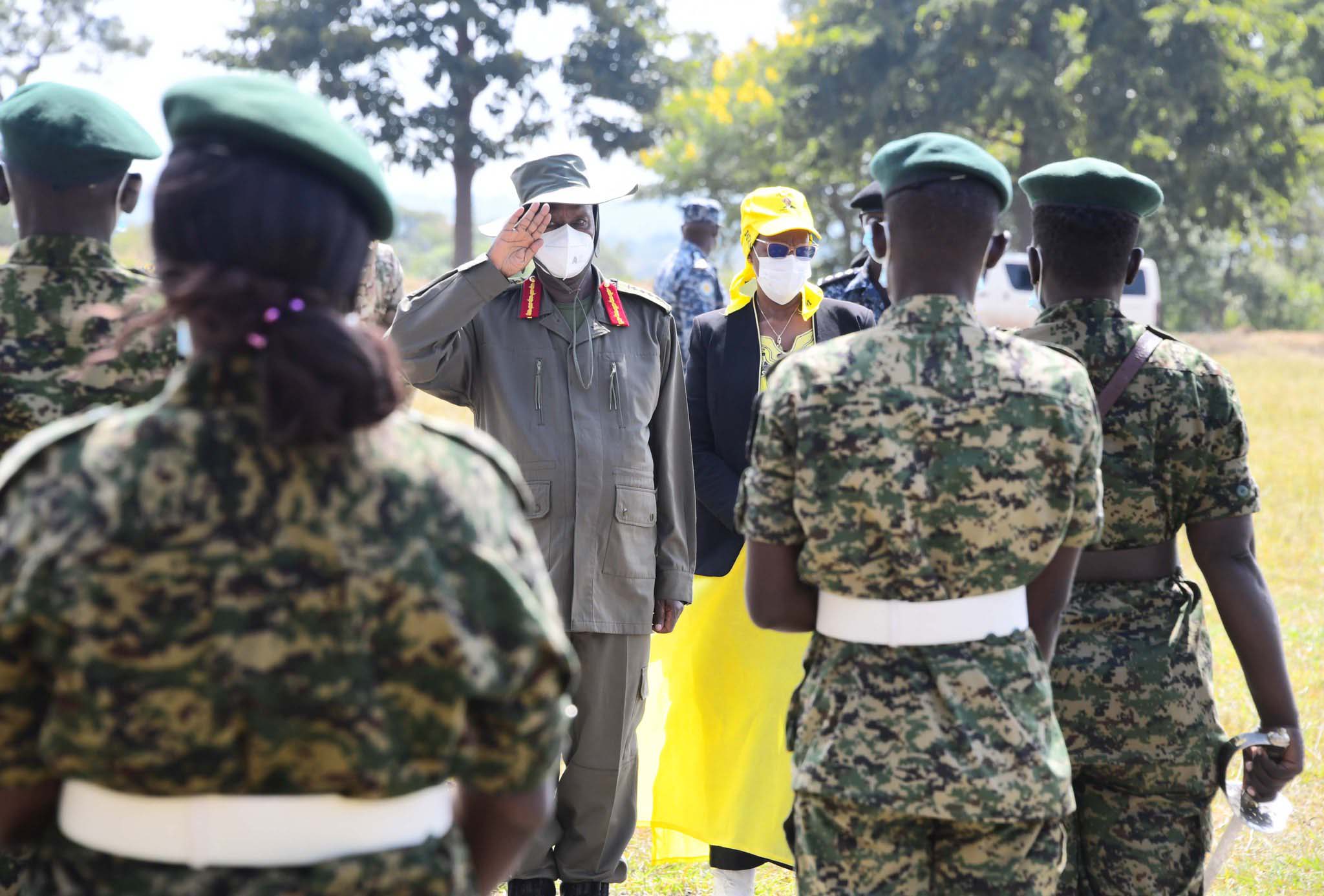 Purezidenti Yoweri Museveni na Maama Janet ahari Kyankwanzi...PPU Photo