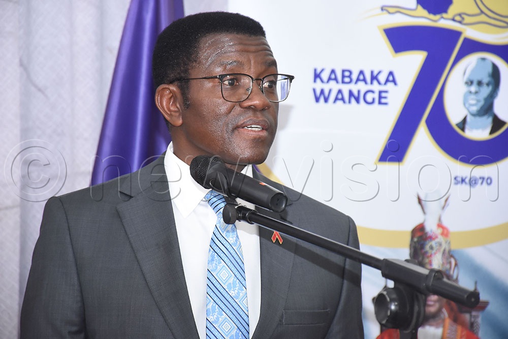 Katikkiro Charles Peter Mayiga expressed appreciation for the partnership with the Uganda AIDS Commission, describing the agency as one committed to improving the health of Ugandans. (All Photos by Agnes Kyotalengerire)