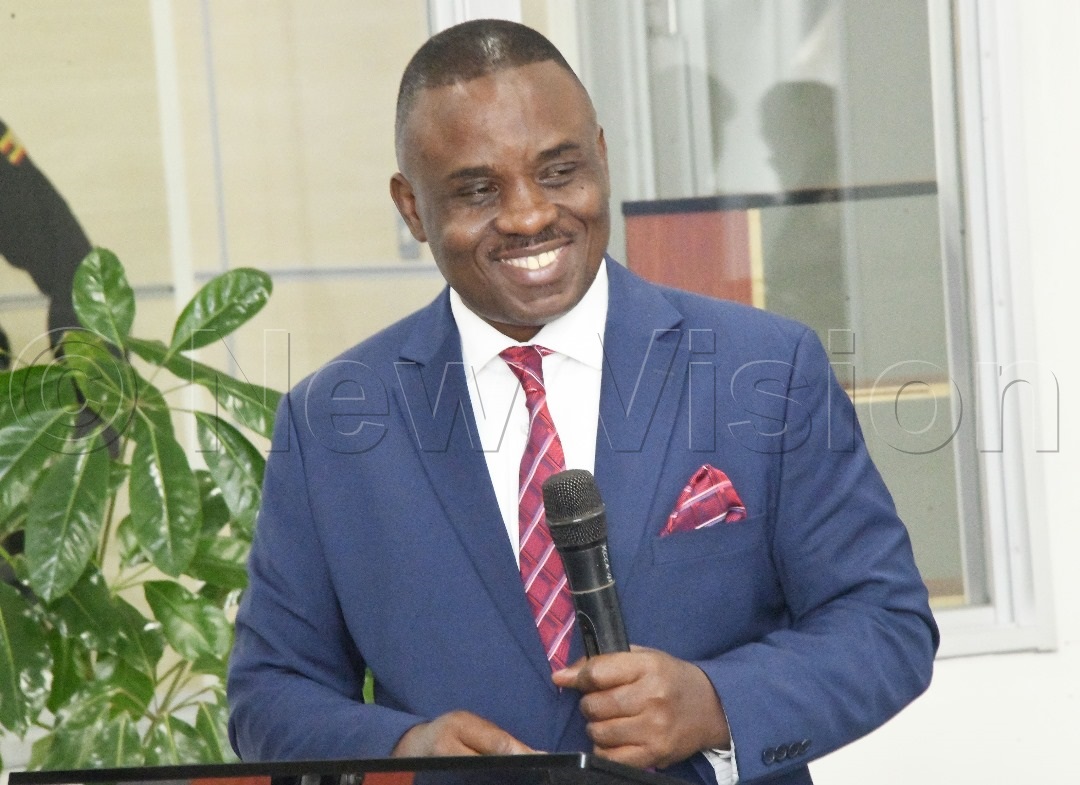 Lord Mayor Erias Lukwago delivering his speech at the function. (Credit: Mpalanyi Ssentongo)