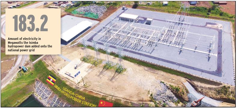 The Isimba Hydropower Dam, which was commissioned last year