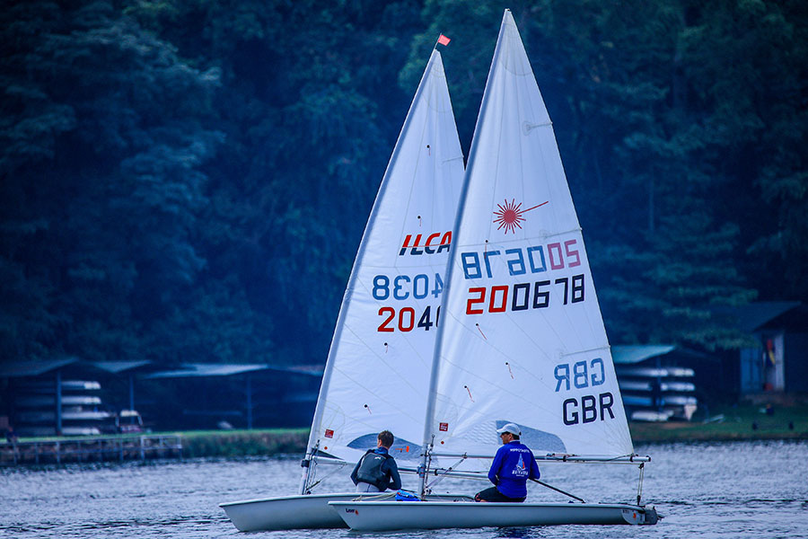 NYC sailors Marcus Tressler and Daniel Francis tussle it out . Courtesy photo