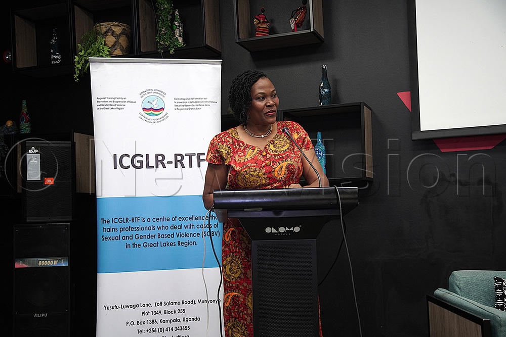 Dr Edith Namutebi, the head of regional peace and security at Uganda’s foreign affairs ministry. (Photo by Rhyman Agaba)