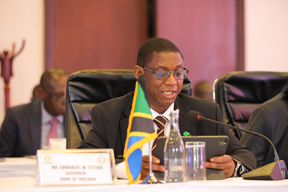 Emmanuel Tutuba, Governor of the Bank of Tanzania. (Photo by Ali Twaha)