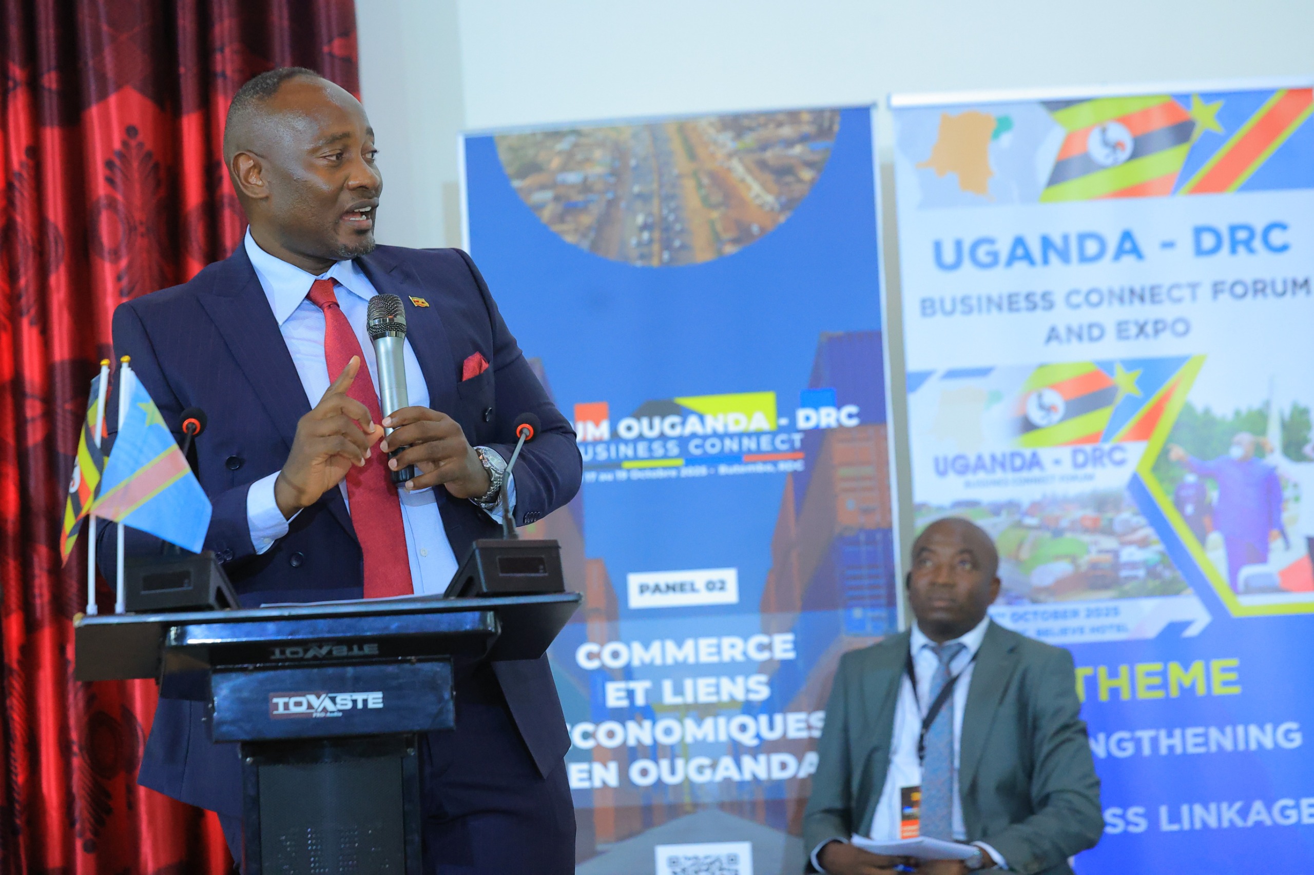 HE Alhajji Farid M. Kaliisa, the Ambassador Extraordinary and Plenipotentiary Embassy of the Republic of Uganda, Kinshasa – Democratic Republic of Congo opened the forum. (Courtesy Photos)