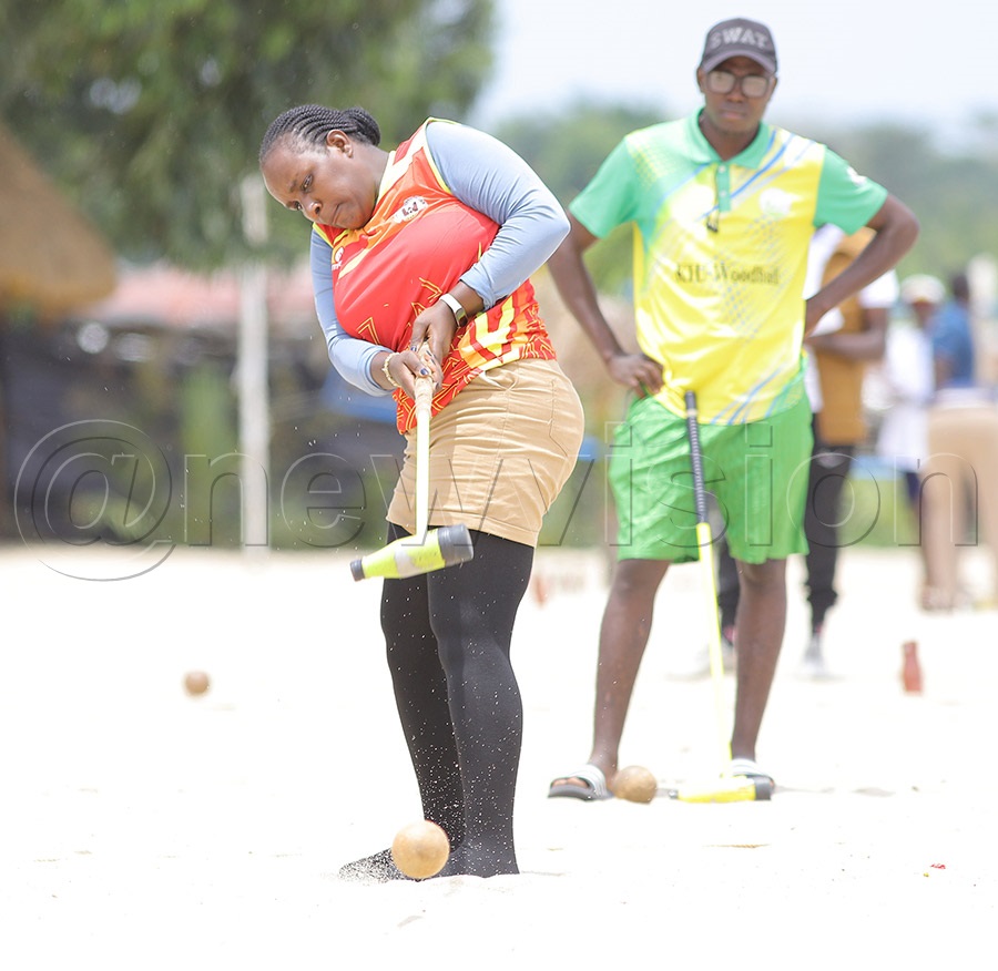 Mirembe Sanyu in action during the second Beach outing in Bunjako