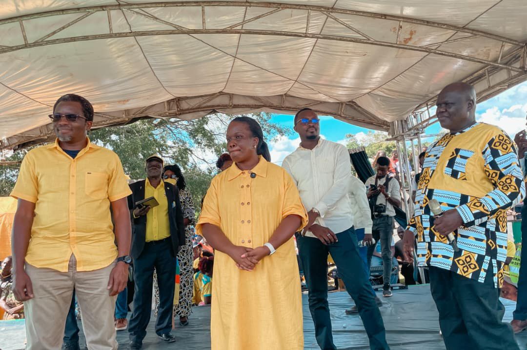 Jane Frances at her rally shortly after her nomination