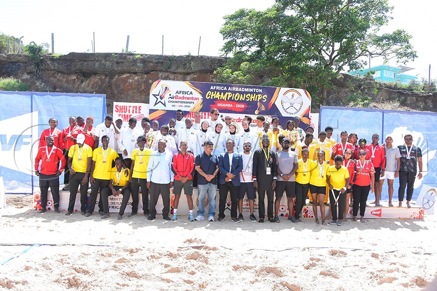 Medal winners wth officials. Photo: Silvano Kibuuka
