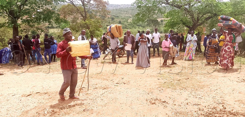 New Vision Online learnt that despite the warrant to stay eviction before the Supreme Court, suspected criminal gangs have continued to raid the affected families, forcing them to abandon their homes and seek shelter in the church. (Credit: Dismus Buregyeya)