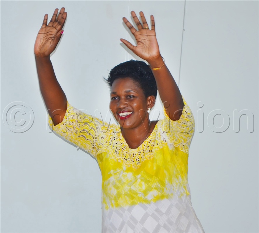 Sarah Inachu who has withdrawn the election petition against the Soroti City Woman MP Joan Achom Alobo.