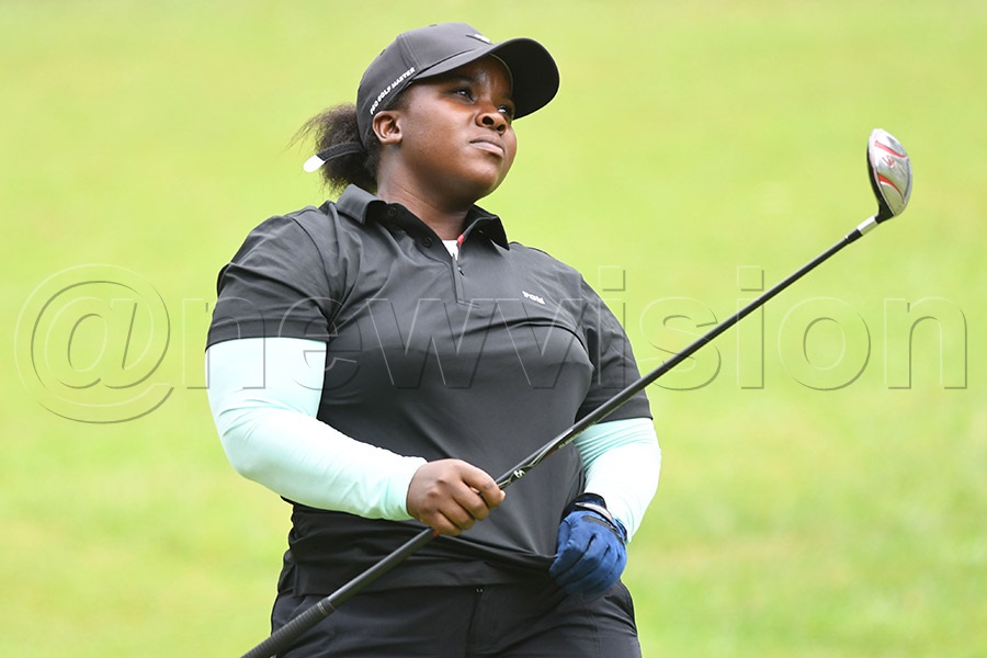 Judith Komugisha in action during the UGC Ladies Open at Kitante. Photo by Michael Nsubuga