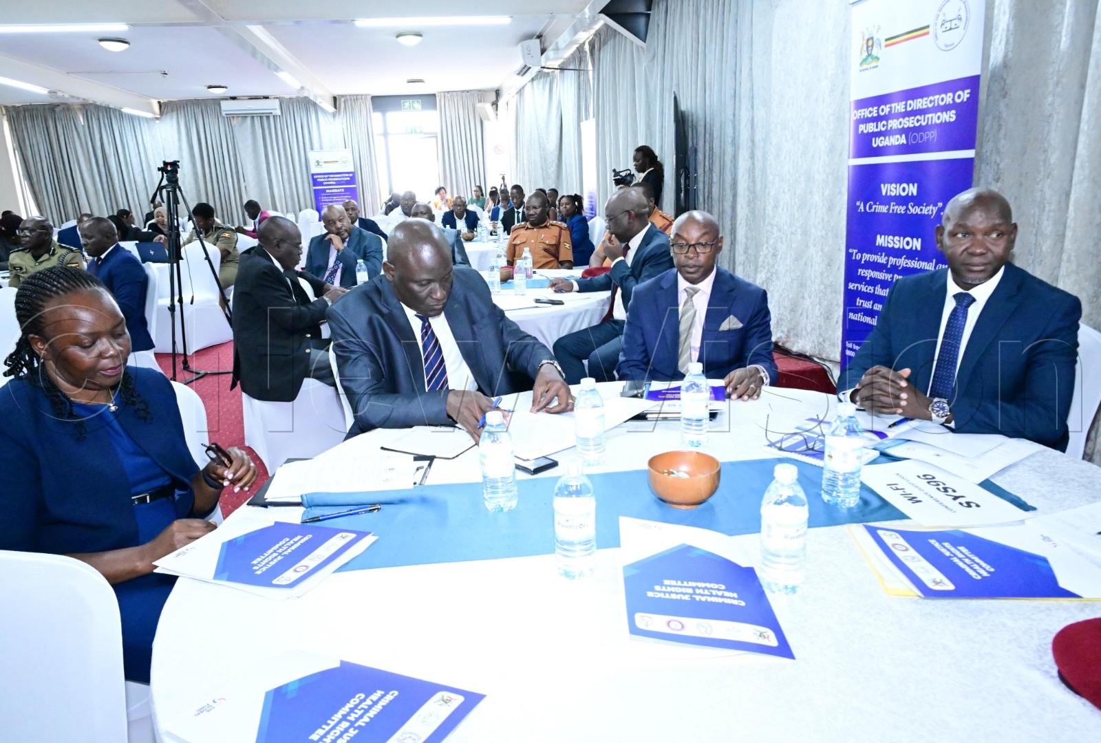 CJ Zeija (2nd right) with other guests at the eventt. (Photo by Mpalanyi Ssentongo)