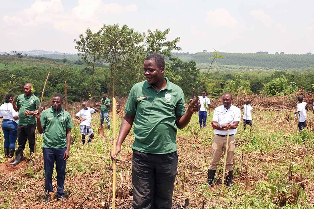 The commemorations was also beefed up with planting 2.5 acres of forest at Kifu with the goal of adding to the forest cover under the theme forests and economies. (Credit: John Musenze)
