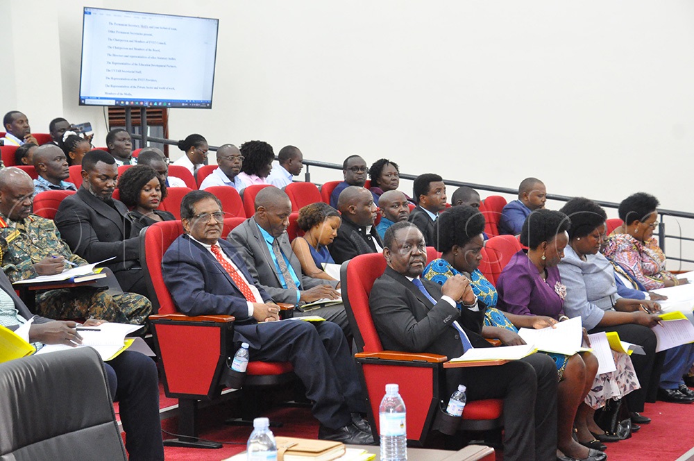 Cross section of the audience attending the release of assessment results at Uganda Vocational and Technical Assessment Board (UVTAB) on April 1, 2026. (Photo by Nancy Nanyonga)