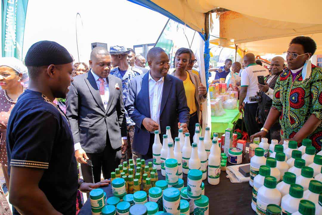 State ministers, David Bahati touring exhibition stalls 