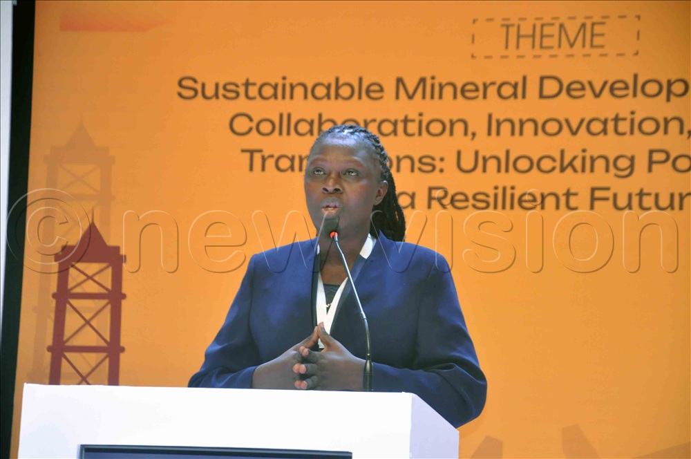 Agnes Alaba, the commissioner in the department of geological survey and mines, ministry of energy and mineral development. 