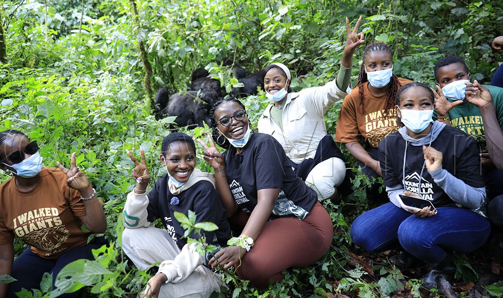 Local influencers undertook a gorilla tracking expedition early this month for the activation of the Gorilla Festival. (Credit: Julius Luwemba)