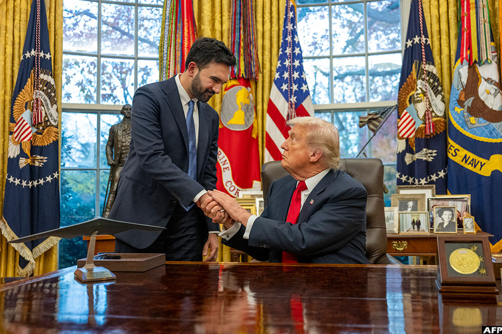 US President Donald Trump met with New York mayor-elect Zohran Mamdani at the White House in Washington, DC, on November 21, 2025.
