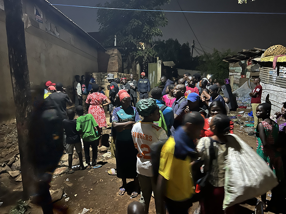 Eyewitnesses said Ainebyona was moving around and interacting with friends when he unexpectedly dropped to the ground. (Photo by Ibrahim Ruhweza)