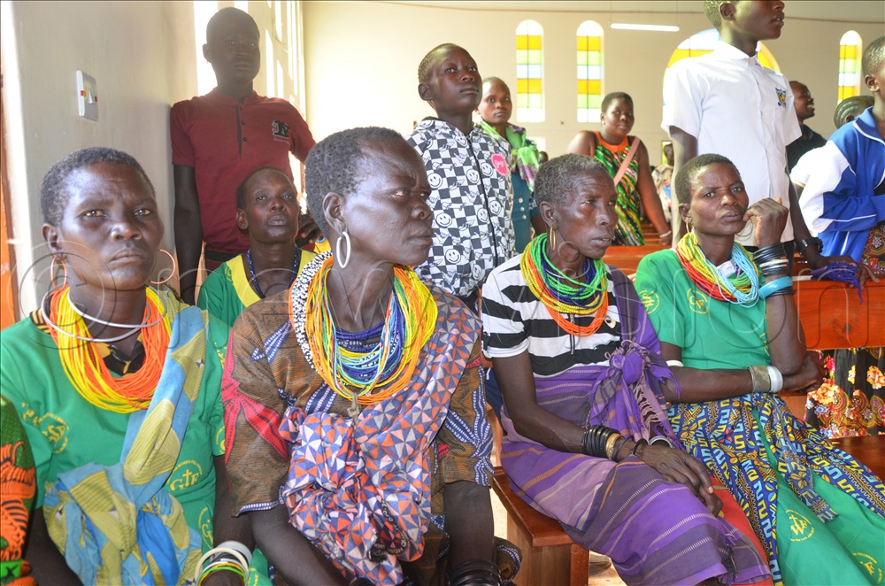 Some of the Christians who attend mass.