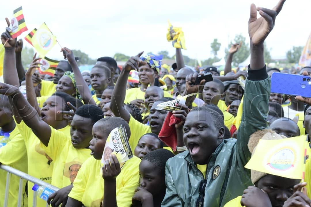 NRM supporters at the rally.
