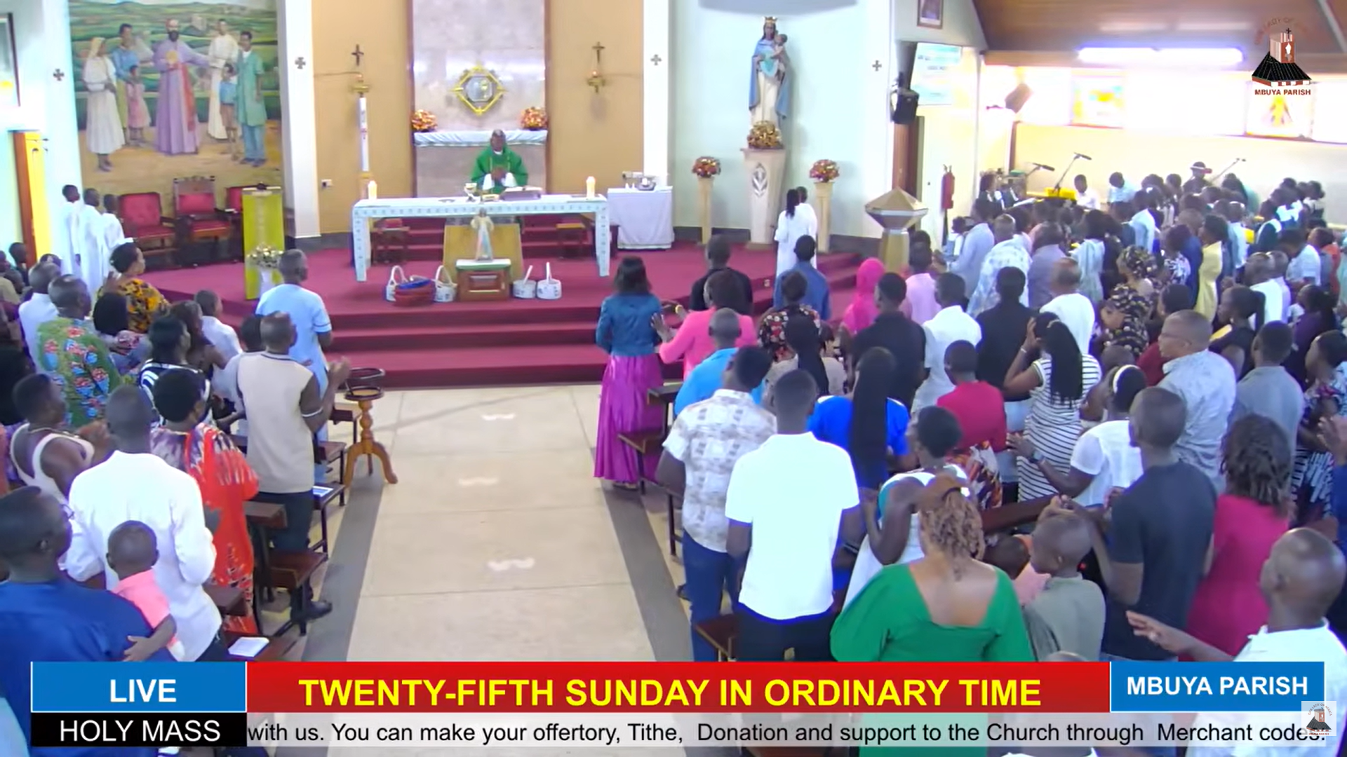 Online Church: @Our Lady of Africa Church Mbuya today, September 20, 2026