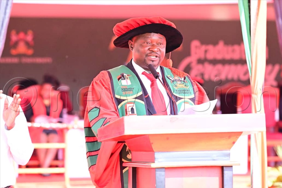 Guest speaker Prof. Nicholas Ozor, the executive director of African Technology, Policy Studies Network, delivering a keynote address.