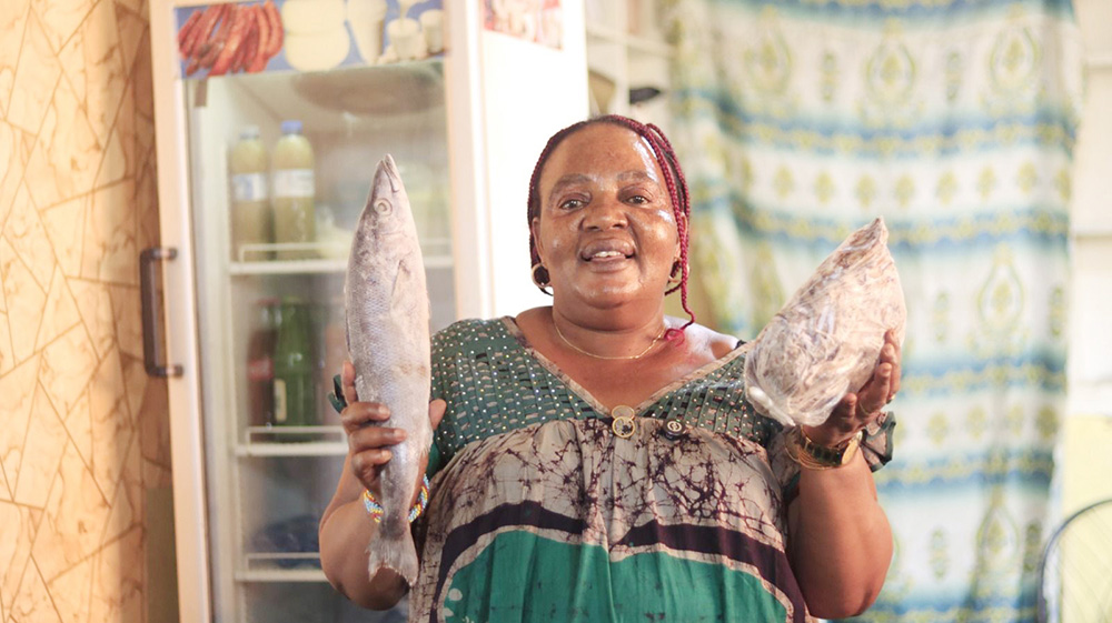 Djina Nyamukama employs six people at her restaurant