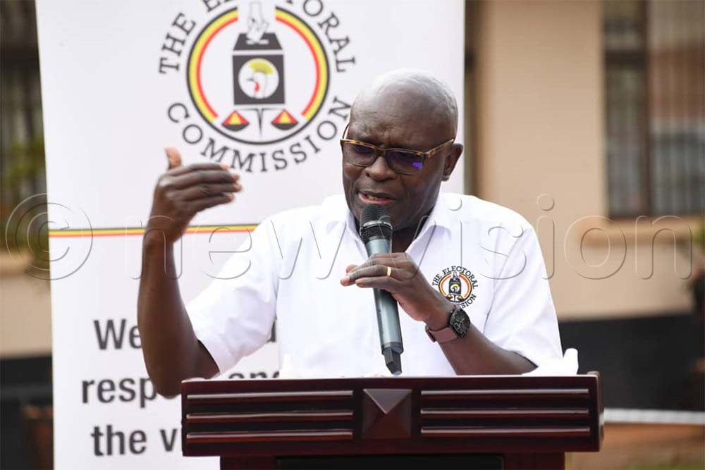 Electoral Commission (EC) chairperson Justice Simon Byabaka