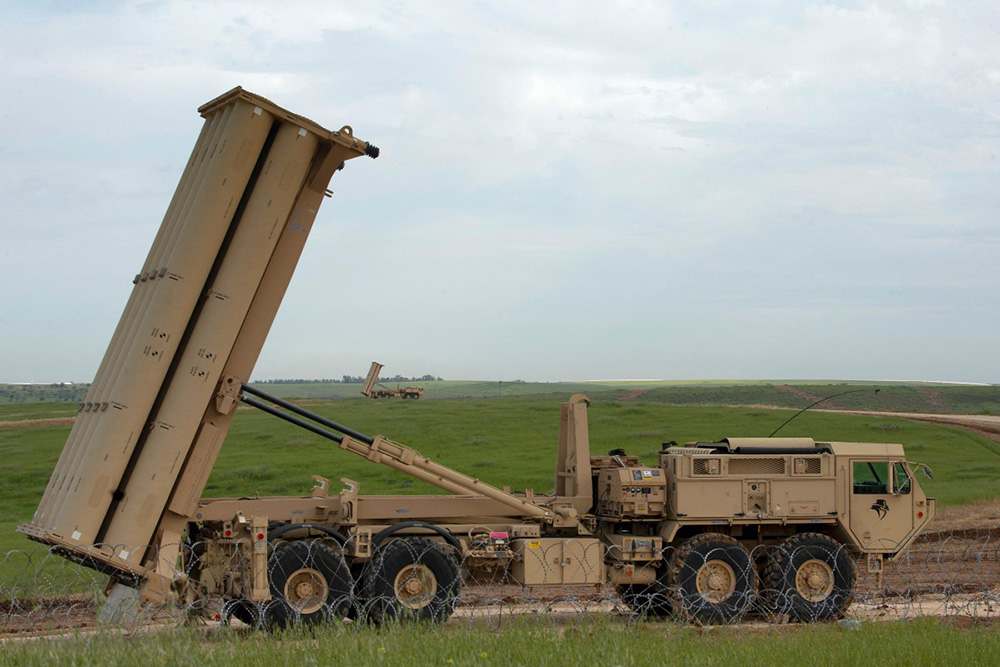 In this picture courtesy of DVIDS a US Army Terminal High Altitude Area Defense (THAAD) launching station sits at the ready in Israel on March 4, 2019. The US and Israel started striking Iran on February 28, 2026, killing Iran's supreme leader and top military leaders, prompting retaliations with strikes on Israel and across the Gulf. (Photo by Cory PAYNE / DVIDS / AFP)