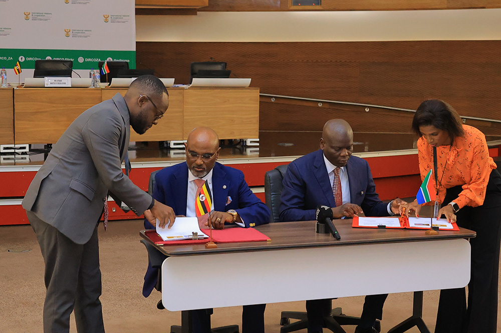 South Africa and Uganda have reaffirmed their commitment to strengthening bilateral relations through enhanced political consultation, trade, investment and cooperation in key sectors. (Courtesy photo)