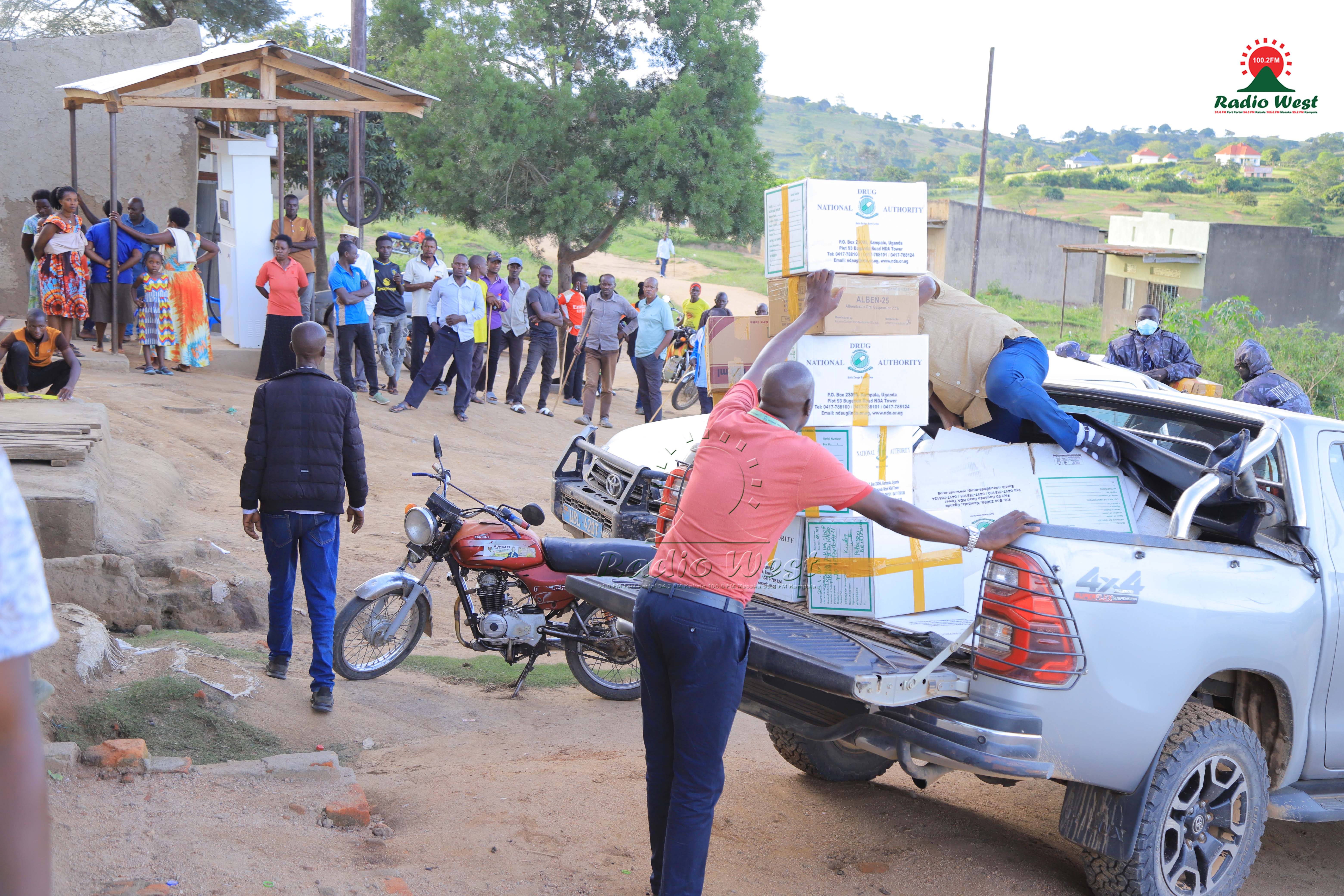 NDA ekingire amaduuka g’emibazi 75, omwe yaakwata n’emibazi ya Gavumenti - Ankole...(Photo by Nagudi Fatimah)