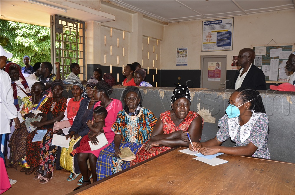 A section mothers being prepared to get screened. 