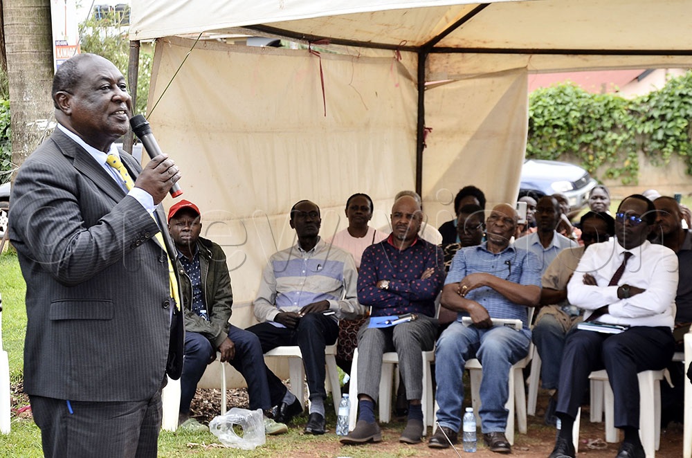 “I am surprised that in the middle of Kampala, someone is attempting to evict 535 people who held a 49-year lease and have made developments on the land. That is unacceptable,” Mayanja said. (Credit: Ronnie Kijjambu)