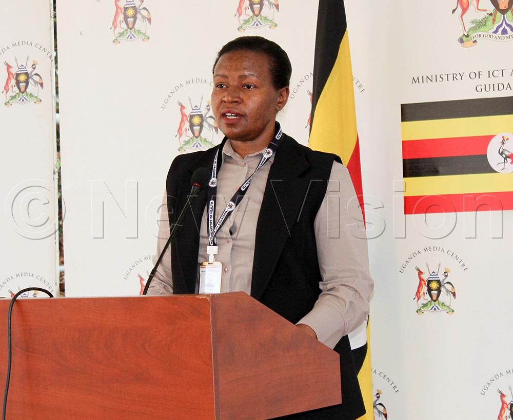 Immaculate Ampeire, Principal medical officer at the Ministry of Health Uganda, addresses the press during a briefing at the Uganda Media Centre in Kampala on April 30, 2026. (Photo by Bridget Ahurira)