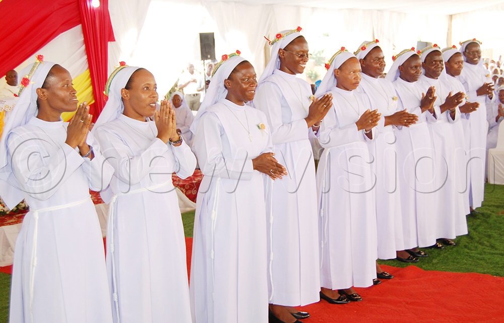 The Little Sisters of St Francis during one of their functions that the late Josephine Mary Nabuyungo helped to organise. (Photo by Mathias Mazinga)