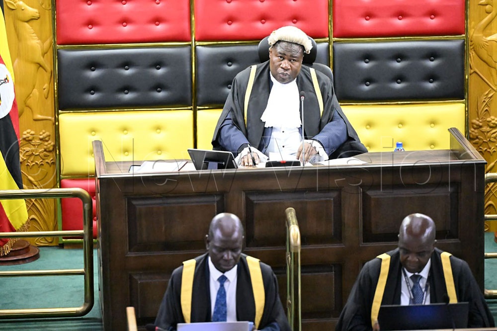 Fortunately for Tumwebaze, despite putting up a strong defence, he was saved by Speaker Jacob Oboth, who said plans were in the offing to review the Rules for efficiency. (Credit: Maria Wamala)