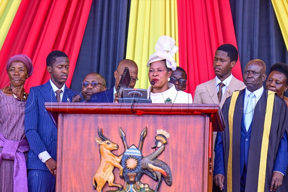 Speaker of Parliament Anita Among has been sworn in as Bukedea District Woman MP.