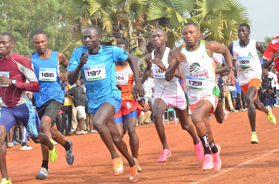 Athletes competing in the 100m heats during the athletics events at the USSSA National Championships