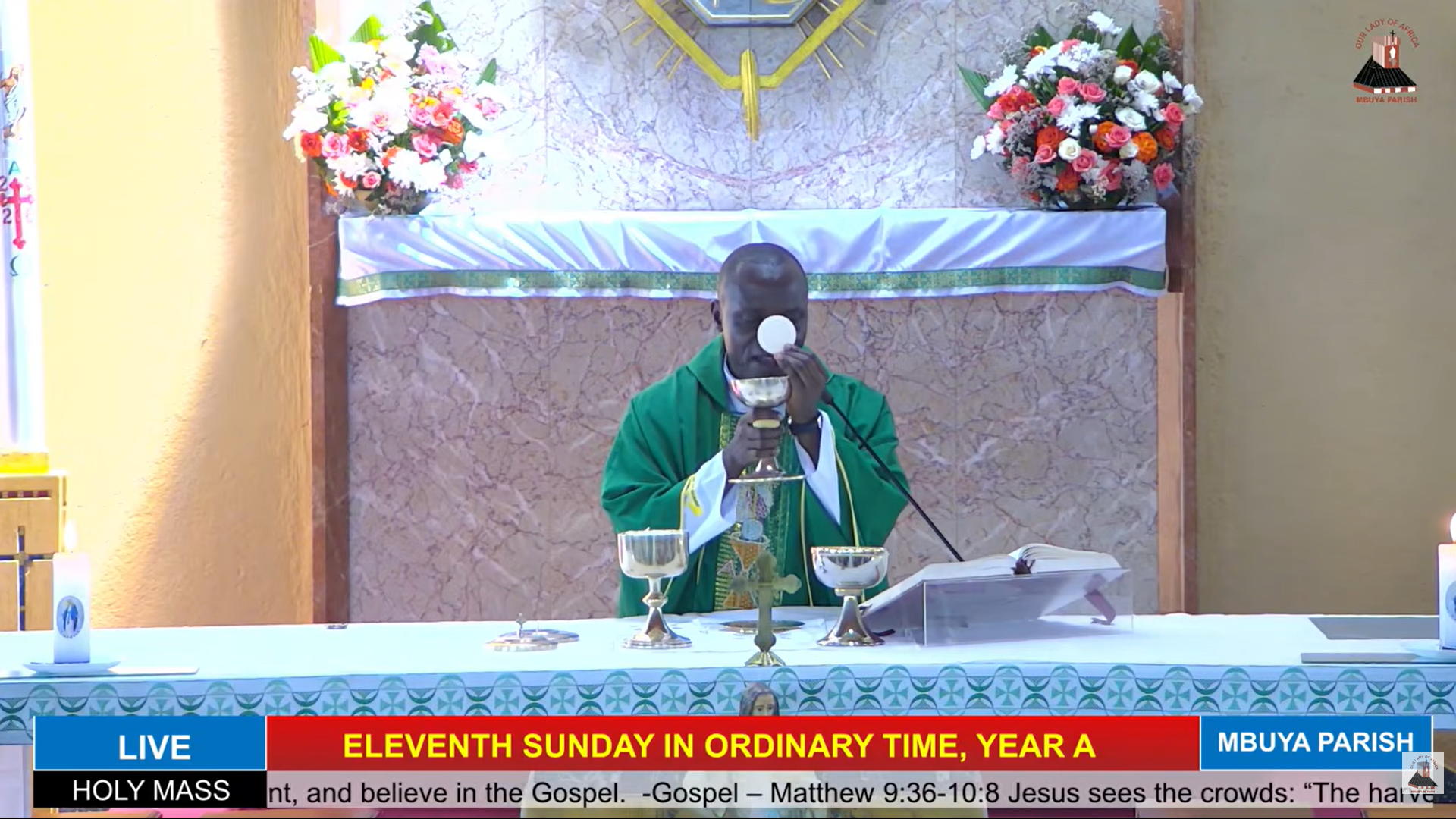 Online Church: @Our Lady of Africa Church Mbuya today, June 14, 2026