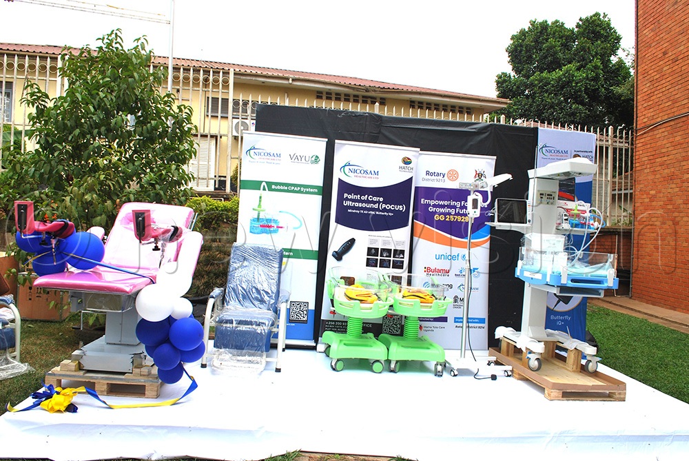 A display of some of the essential equipment that was donated (Photo by Jovita Mirembe)