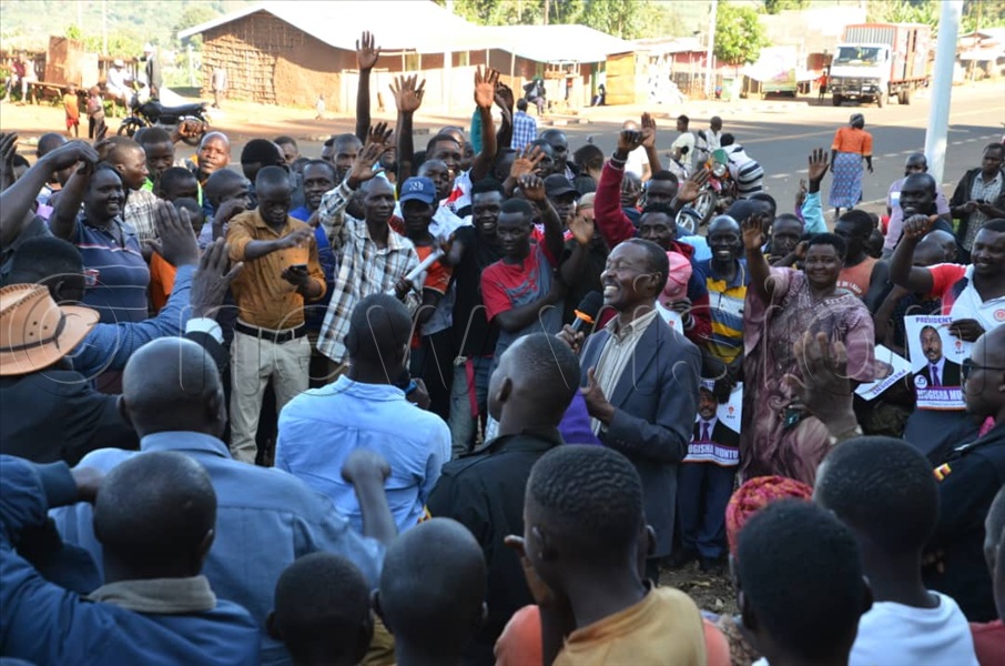 tolerance to corruption, streamline security, and end “wolves” in government stealing land and minerals. (All Photos by Stuart Yiga)