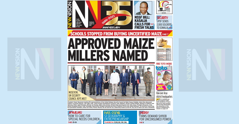 🎥 A sneak peek at today's New Vision March 24 New Vision Official